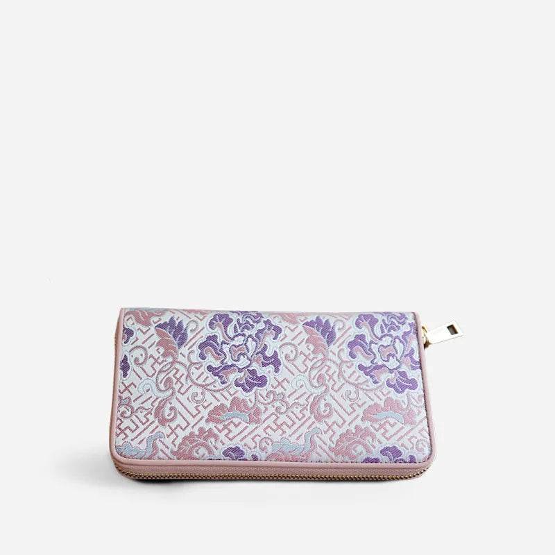 Xiangyunsha Silk Cloud Brocade Heritage Clutch Wallet – Image 7