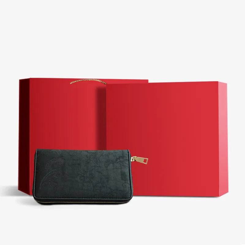 Xiangyunsha Silk Cloud Brocade Heritage Clutch Wallet – Image 10