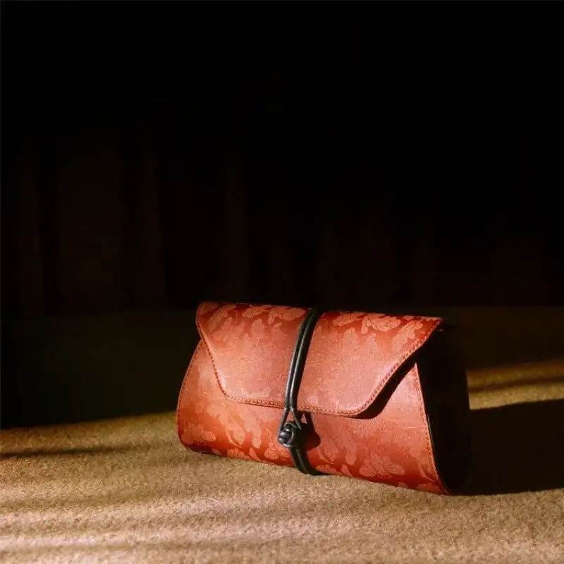 Xiangyunsha Silk Vintage New Chinese-Style Evening Clutch Wallet – Image 9