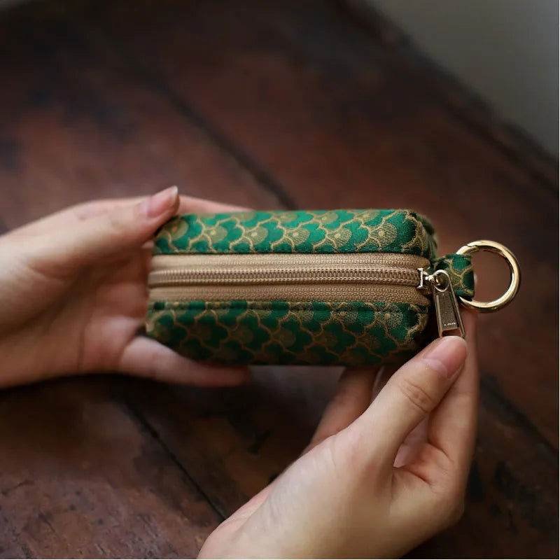 Yunjin Fabric Coin and Key Holder Mini Pouch Wallet – Image 4