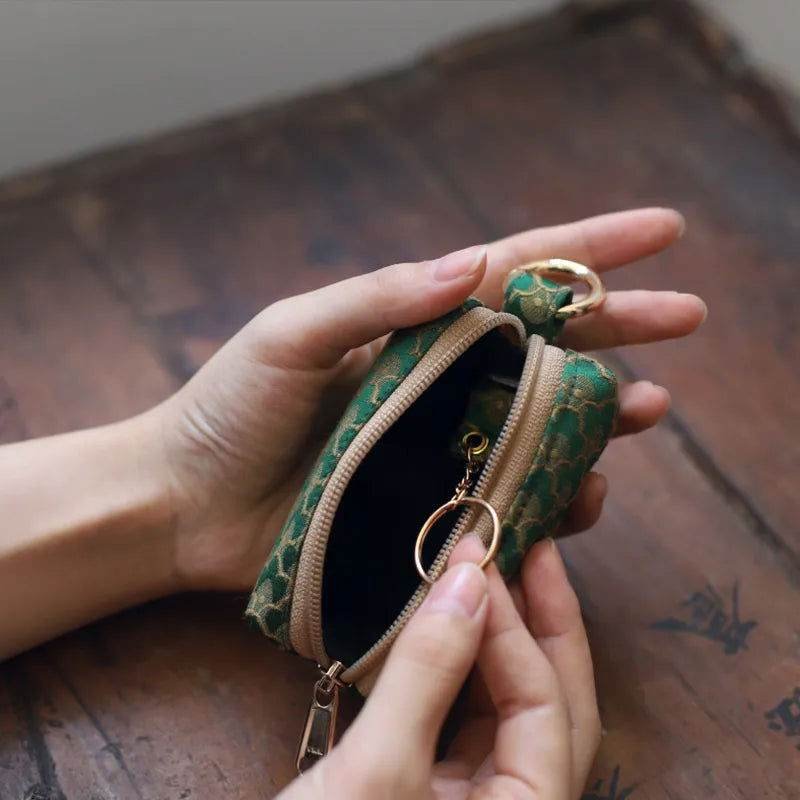 Yunjin Fabric Coin and Key Holder Mini Pouch Wallet – Image 5