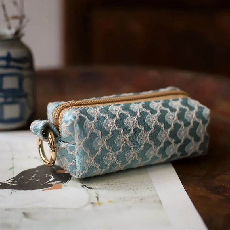 Yunjin Fabric Coin and Key Holder Mini Pouch Wallet – Image 8